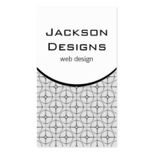 Modern Flair Business Card, Light Grey