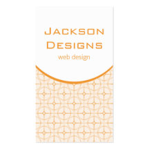 Modern Flair Business Card, Tangerine