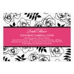 Modern Floral Bridal Shower Invitation (Pink)