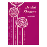 Modern Floral Bridal Shower Invite - Maroon