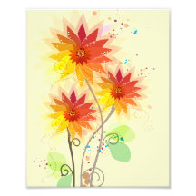 Modern Floral Illustration Photo Art