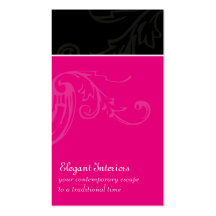 Modern Flourish [black] Business Cards