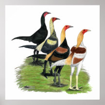 Modern Game Quartet Print