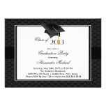 Modern Graduate Cap & Tassel Graduation Party Custom Announcement