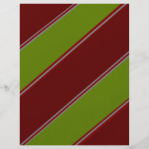 Modern green red diagonal stripes flyers