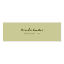 Modern Hashtag Business Card