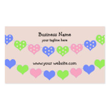 Modern Heart Strings Design Business Card Templates