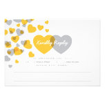 Modern Hearts Response Card Custom Invitations