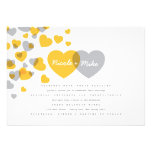 Modern Hearts Wedding Invitation