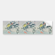Modern illustrated sheets with pictorial envelope bumper stickers