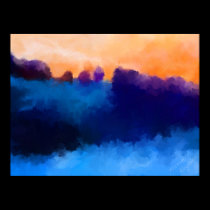 Modern Landscape Abstract Art posters