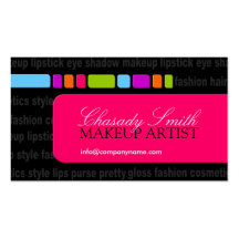Modern Makeup Artist Business Card