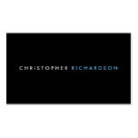 MODERN & MINIMAL Black Business Card