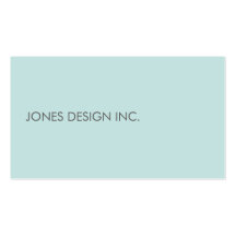 Modern Minimalist Cool Blue Business Card