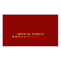 Modern Minimalistic Red/Yellow business cards
