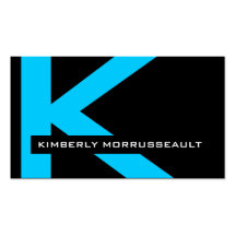 Modern Monogram Business Cards