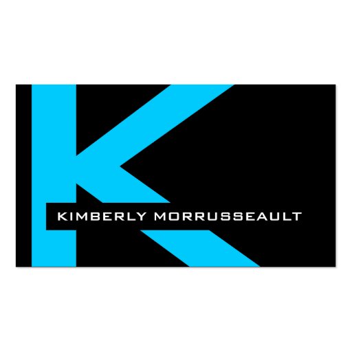 Modern Monogram Business Cards