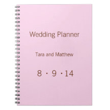 Modern Monogram - Pink and Brown Note Book