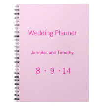 Modern Monogram - Pink Notebook