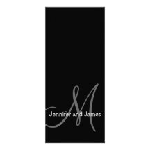 Modern Monogram Wedding Invitations