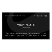 Modern Moustache Dark Business Card Template