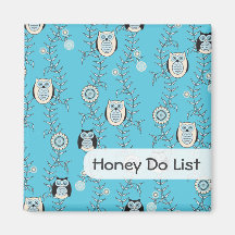 Modern Owls "Honey Do" Magnet