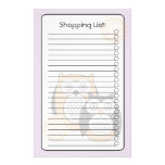 Modern Owls List Stationery