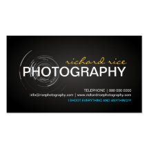 Modern Photographer Business Cards
