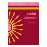 Modern Pink And Brown Bridal Shower Invitation