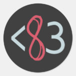 Modern Poly Stickers (Black) - Sheet of 20