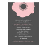 Modern Poppy Bridal Shower Invitations (Pink)