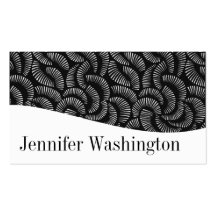 Modern Professional Black & White Business Cards