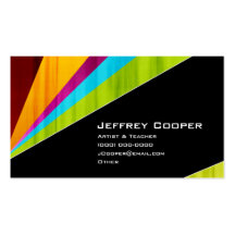 Modern Rainbow Business Cards