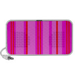 Modern red and light pink stripes PC speakers