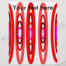Modern red and pink circles full colour flyer
