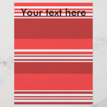 Modern red and white stripes personalised flyer