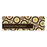 Modern Retro Polka Dot Customised Profile Card / Business Cards