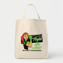 Modern Rosie Fight Like a Girl Non-Hodgkins Tote Bag