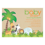 Modern Safari Animals Baby Shower Invitation invitations