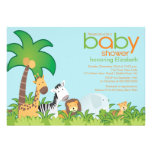 Modern Safari Animals Baby Shower Invitation invitations