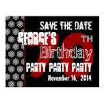 Modern Save the Date  70th Birthday Party R201 Postcards