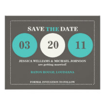 Modern Save the Date Personalised Invites