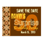 Modern Save the Date Surprise 50th Party W1947 Postcards