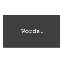 Modern simple writer publisher editor business card template