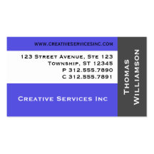 Modern Simplicity Blue Business Cards