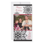 Modern Snowflake Photo Card