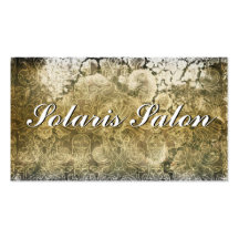Modern Spohisticated Damask  Salon Business Cards