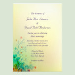Modern Spring Floral Wedding invitations