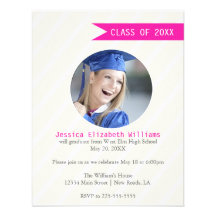 Modern Stripes Personalized Announcement