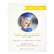 Modern Stripes Personalized Invitations